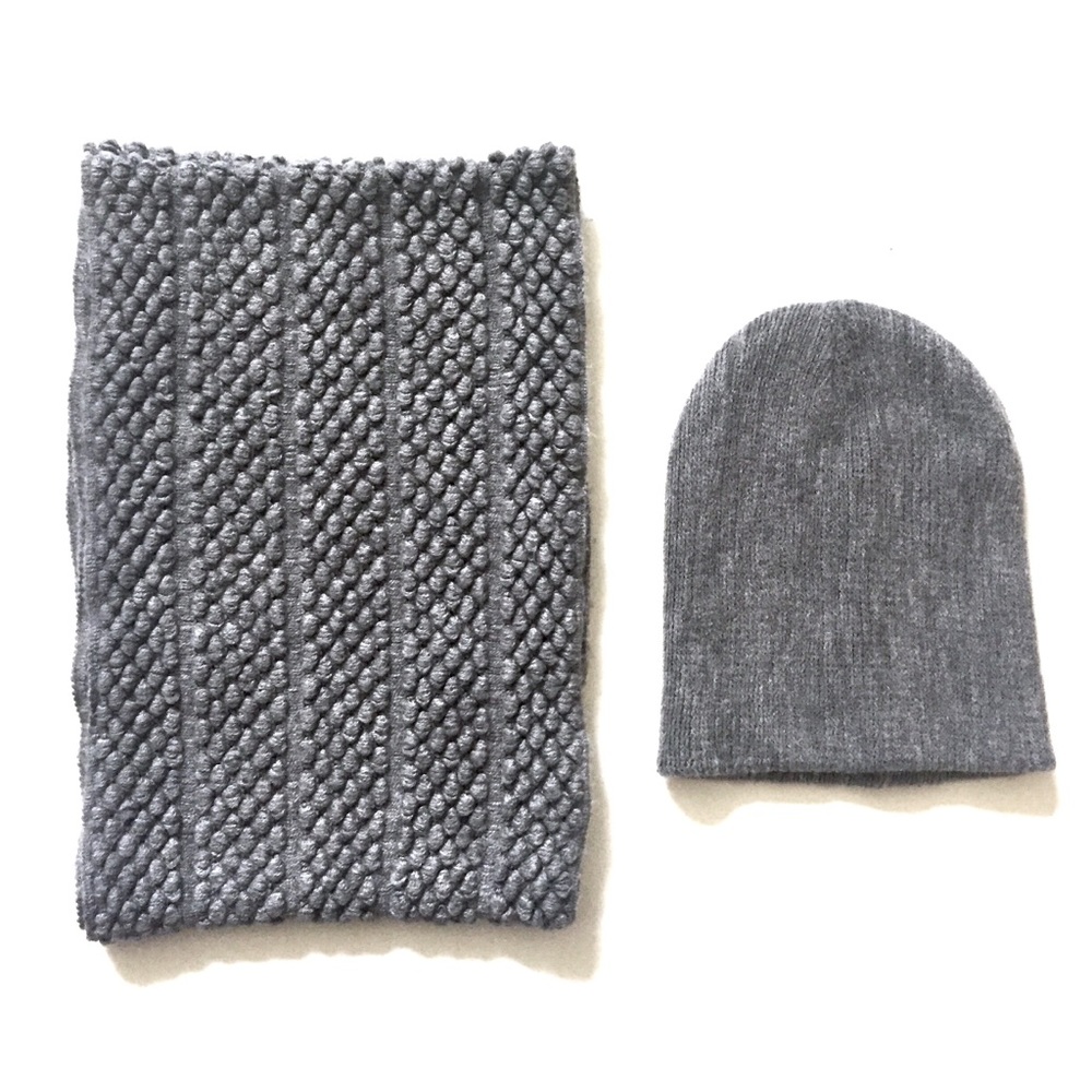 New York & Co Beanie Hat and Infinity Scarf Set